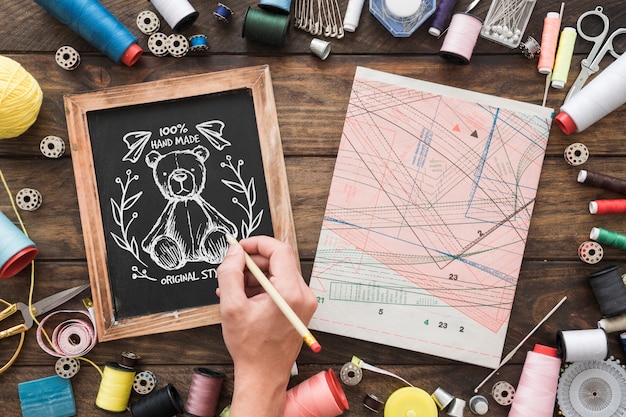 plan de trabajo de bordado